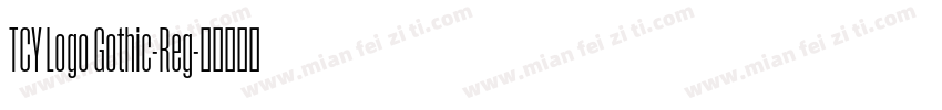 TCY Logo Gothic-Reg字体转换